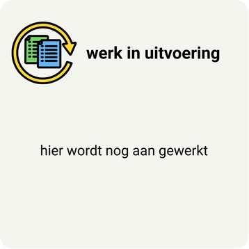 werk in uitvoering