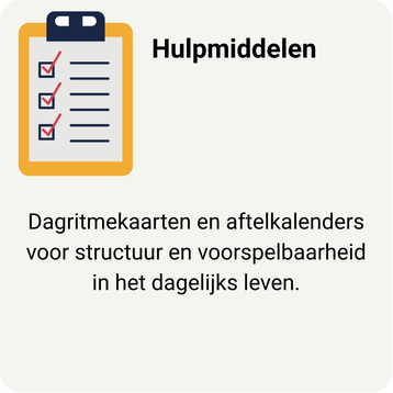 Tegel naar de pagina hulpmiddelen