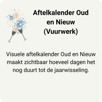 Linktegel oud en nieuw aftelkalender