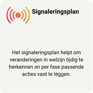 Linktegel naar de signaleringsplan