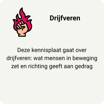 Tegel naar de kennisplaat over drijfveren