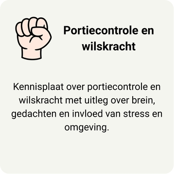 tegel naar de pagina Portiecontrole en wilskracht