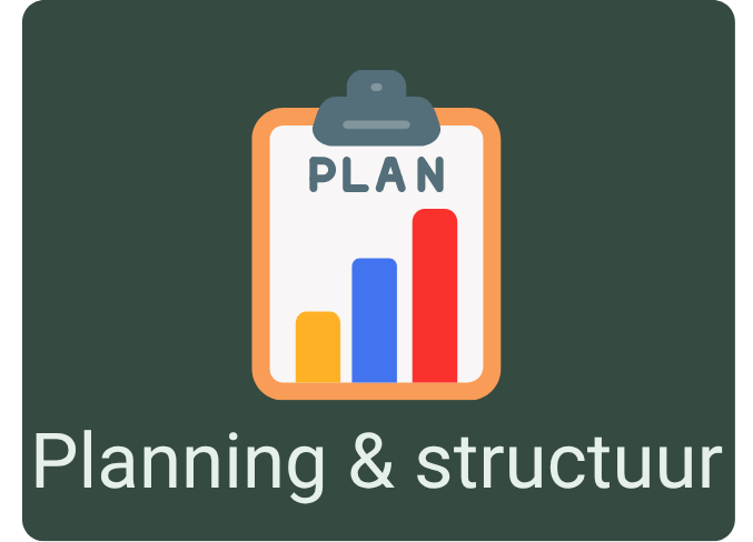 ga naar pagina Planning en structuur