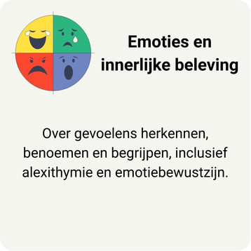 Tegel naar de pagina emoties en innerlijke beleving
