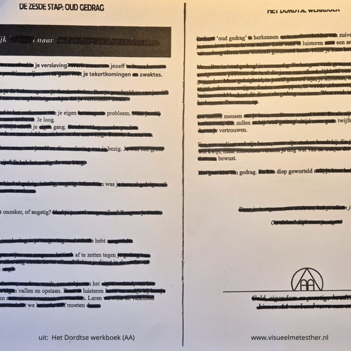 Link naar stiftgedicht van stap 6 van de AA