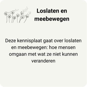 Tegel naar de pagina van loslaten en meebewegen