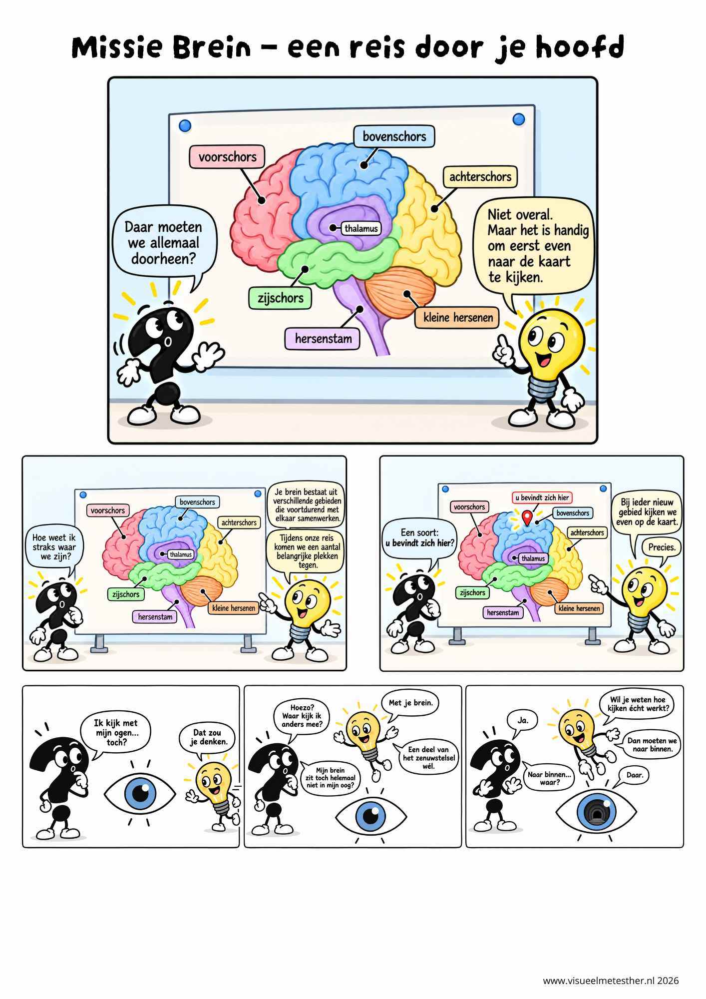 Strip Missie Brein een educatieve strip over de hersenen