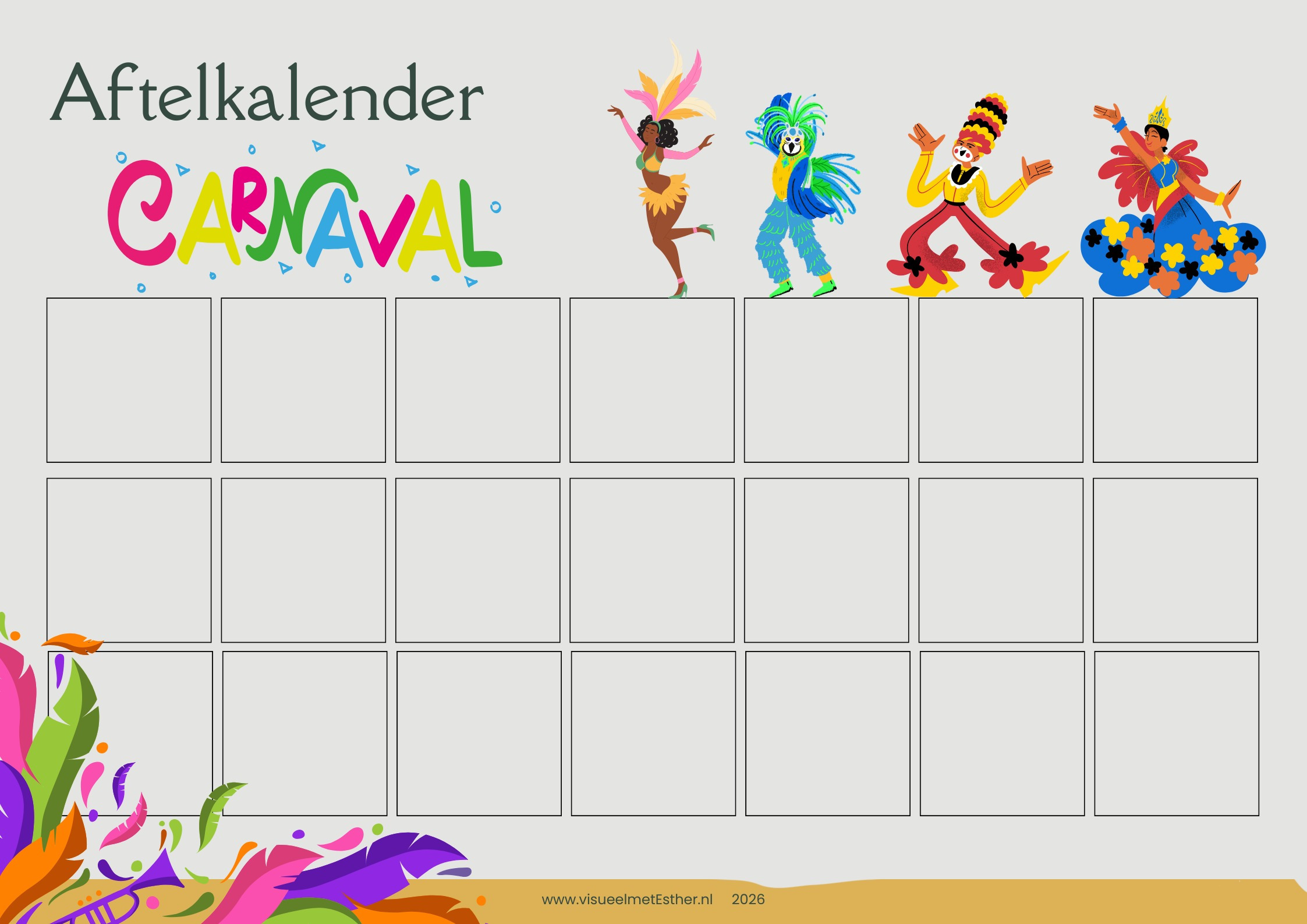 Aftelkalender oud en nieuw