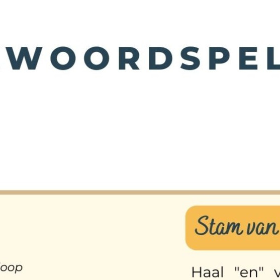 bekijk de kennisplaat basisprincipes werkwoordspelling