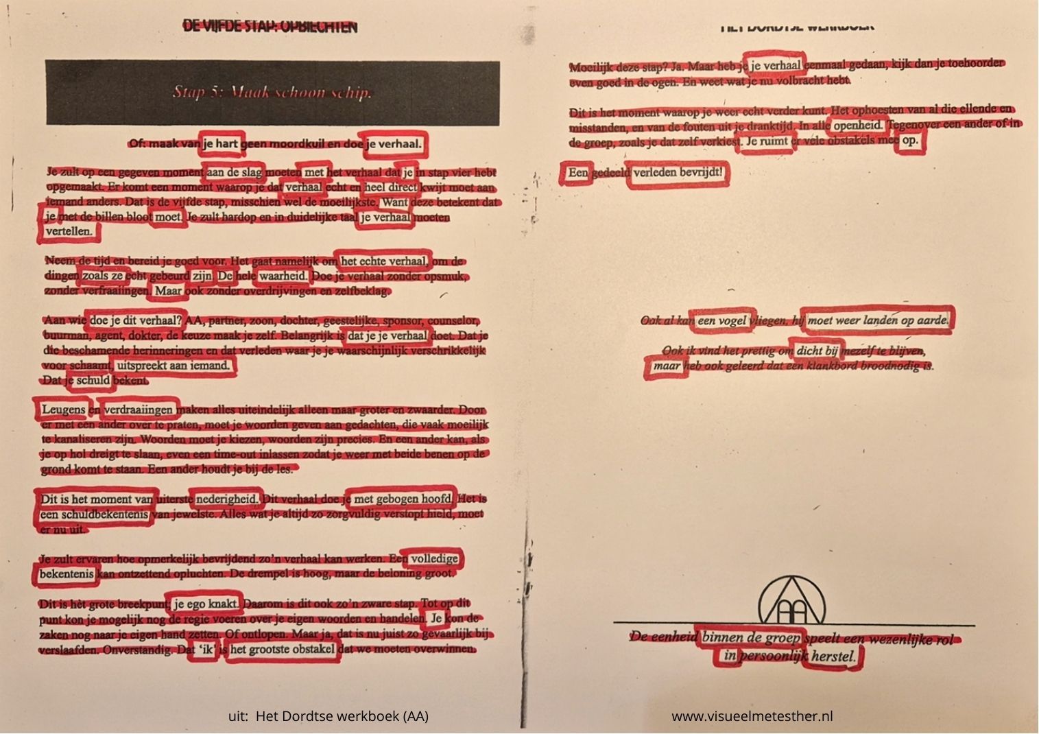 stiftgedicht stap één AA