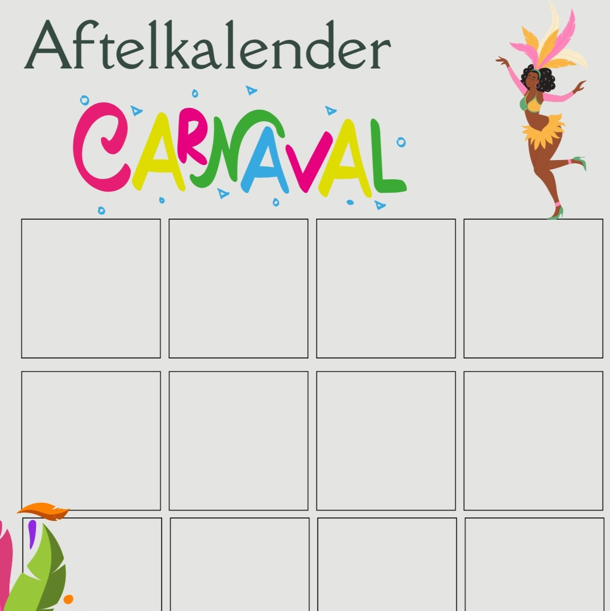 Aftelkalender Carnaval