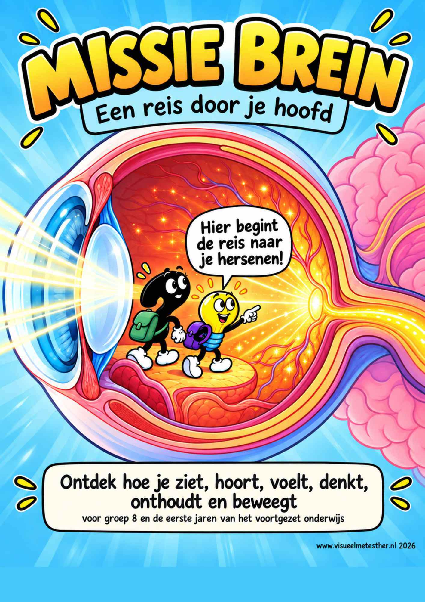 Strip Missie Brein een educatieve strip over de hersenen