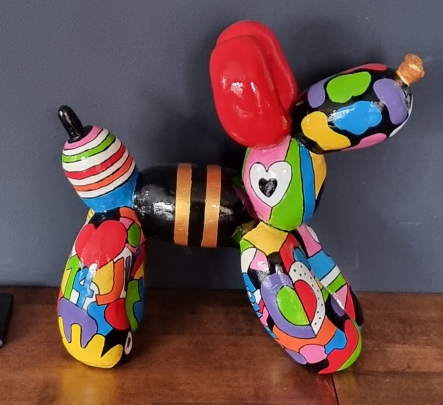 afbeelding van het ballonnenhond beeld