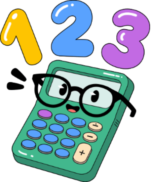 Rekenmachine met cijfers als symbool voor kennisplaten rekenen – basisschool