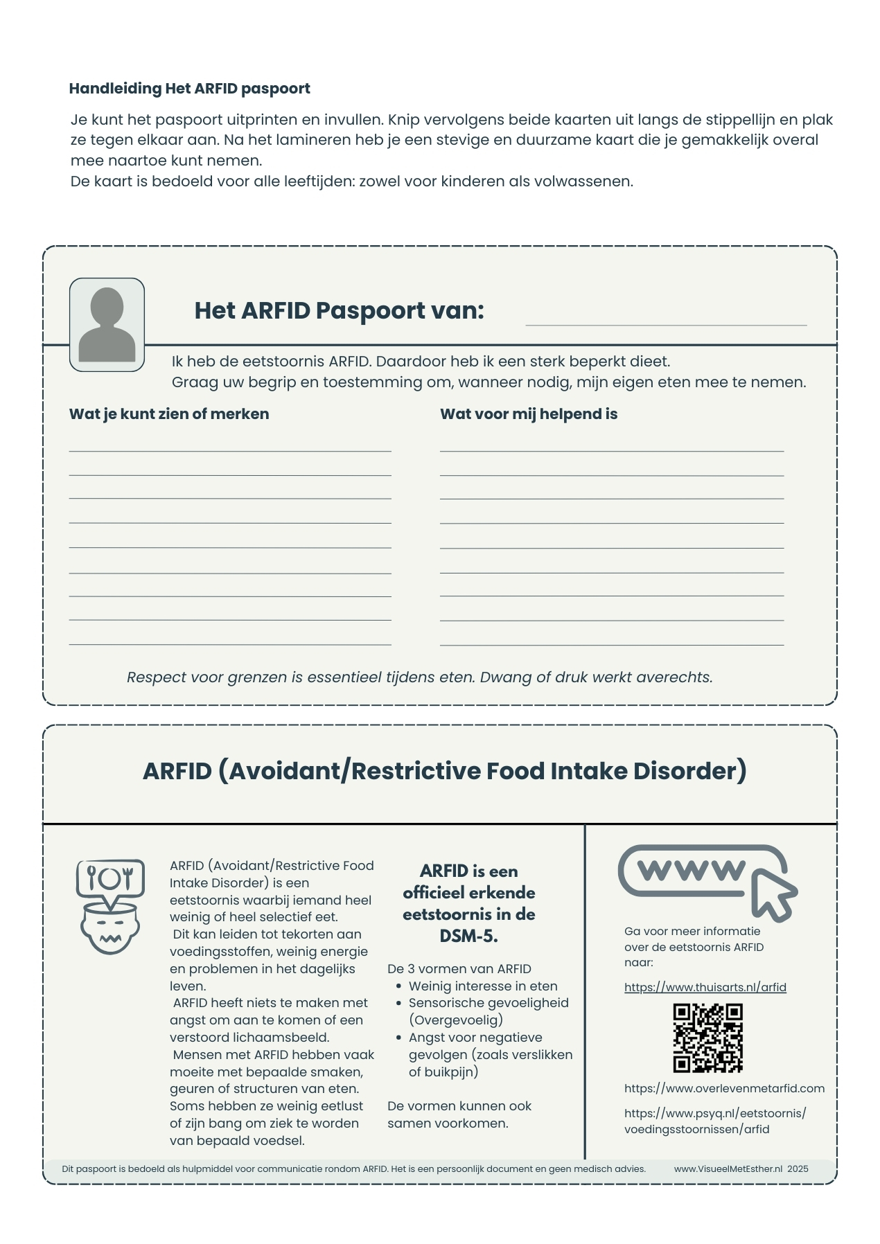 link naar ARFID paspoort
