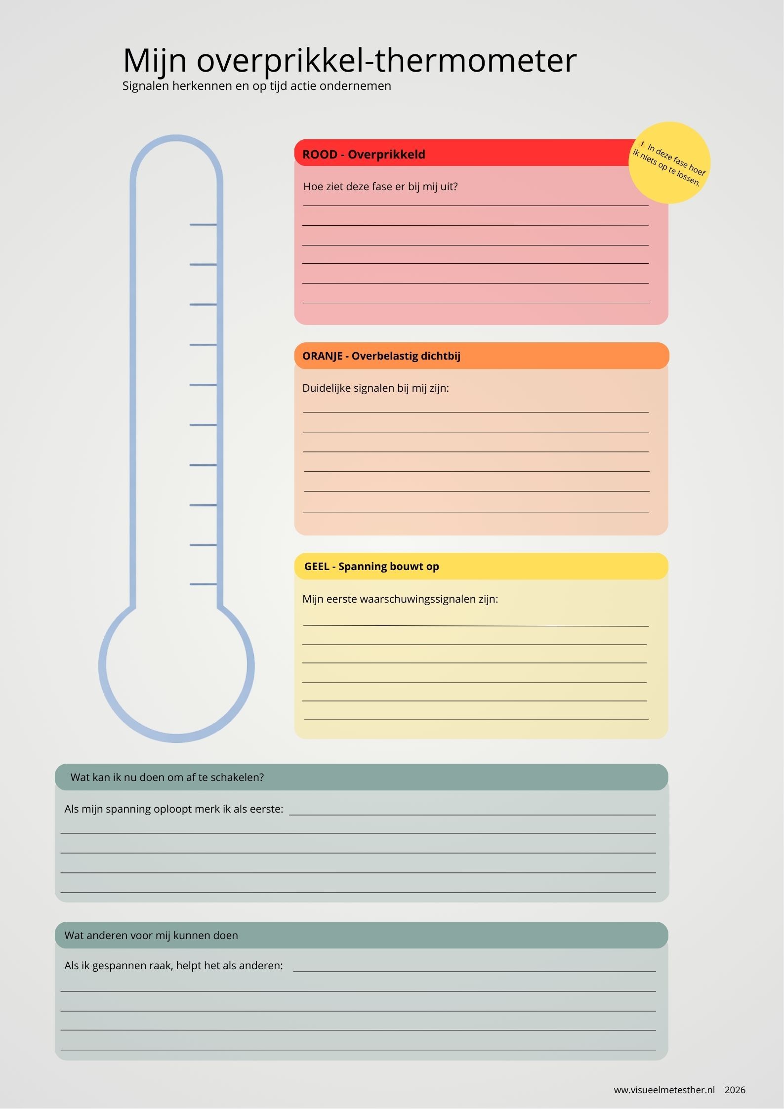 Infographic emotietabel