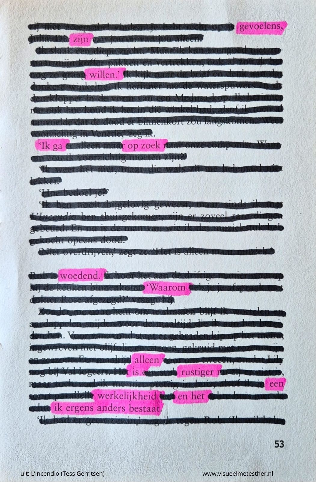 stiftgedicht het ik ergens anders