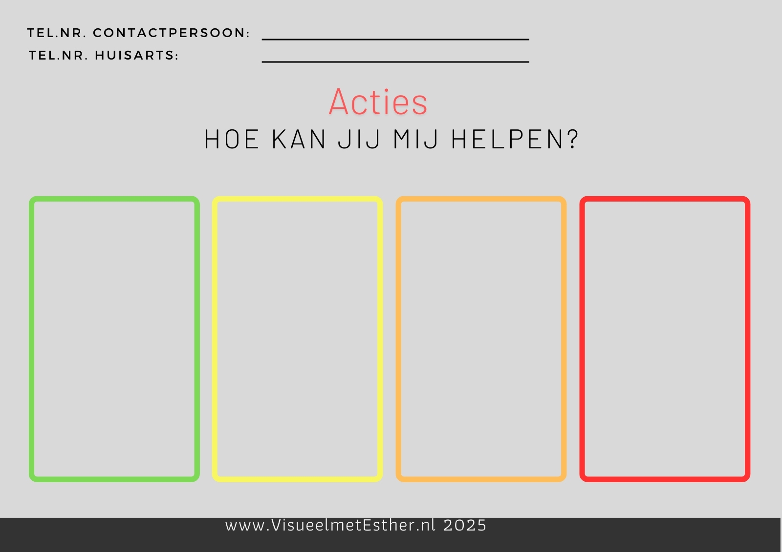 veiligheidskaart acties actieplan