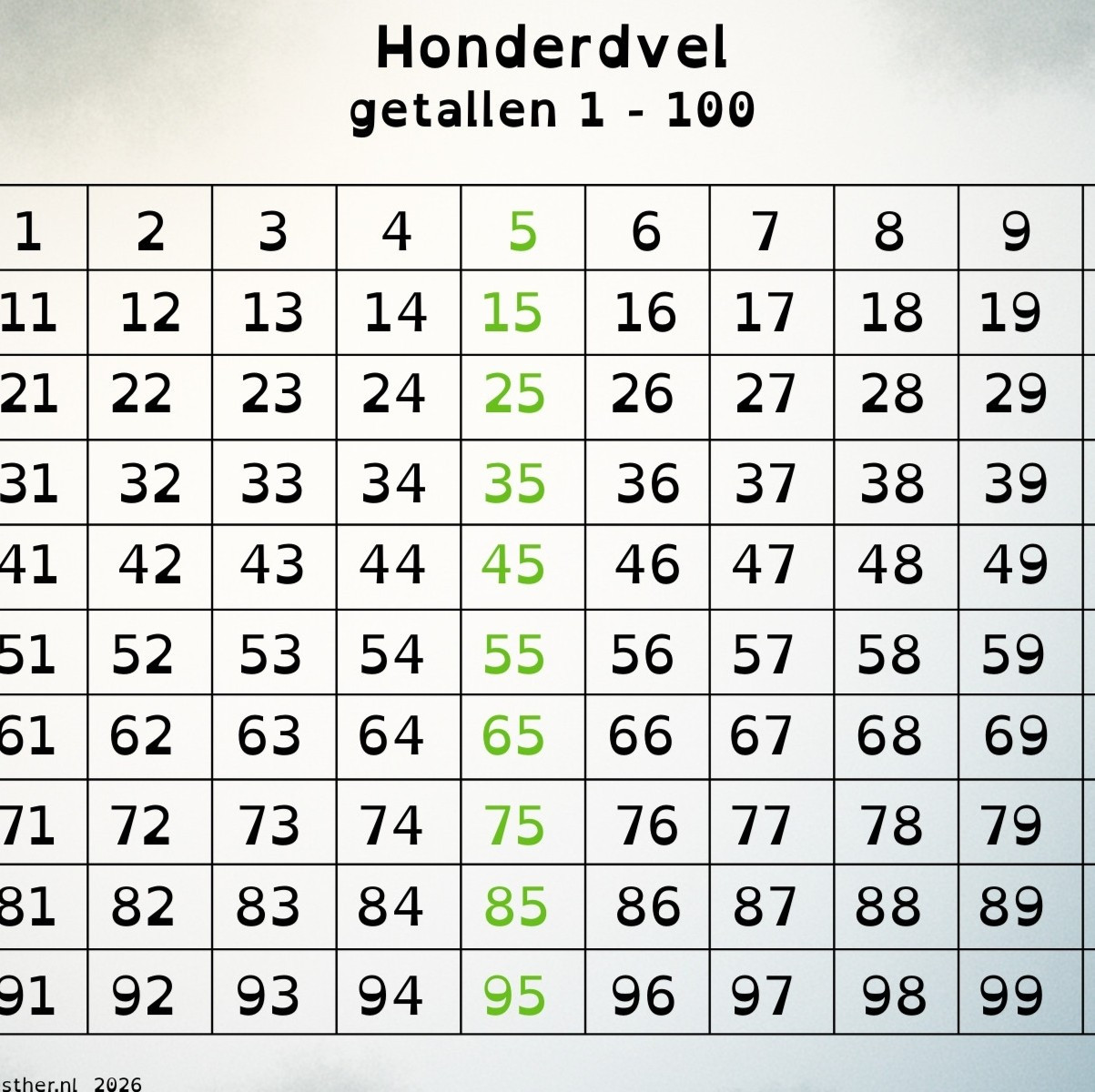 ga naar het honderdvel