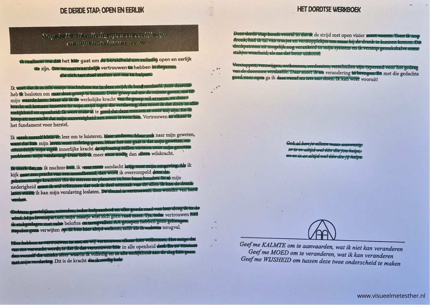 stiftgedicht stap één AA