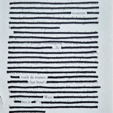 Stiftgedicht Waar ben je