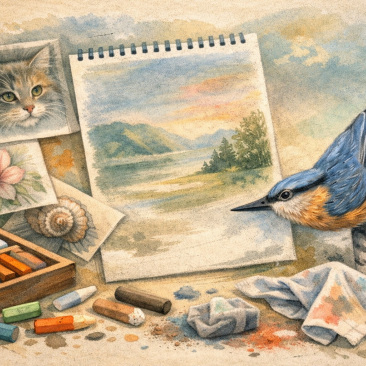 Link naar Pasteltekenen